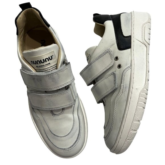 Nununu Leather Sneakers in Dirty White - Picture 1 of 10